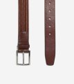 Men's 35MM Leather Stretch Braid Belt