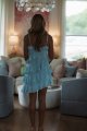 Stolen Glances Mini Dress - Blue