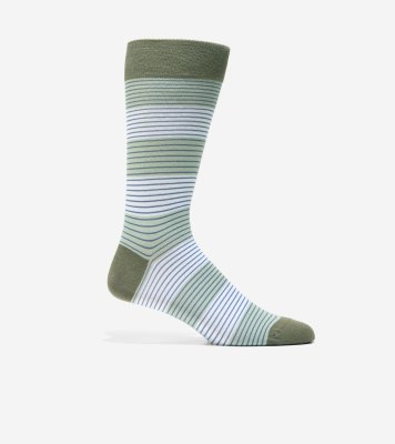 Men's Multi Stripe Dress Crew Socks